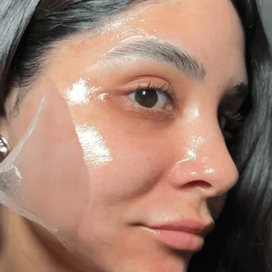 Customer with radiant, even-toned skin