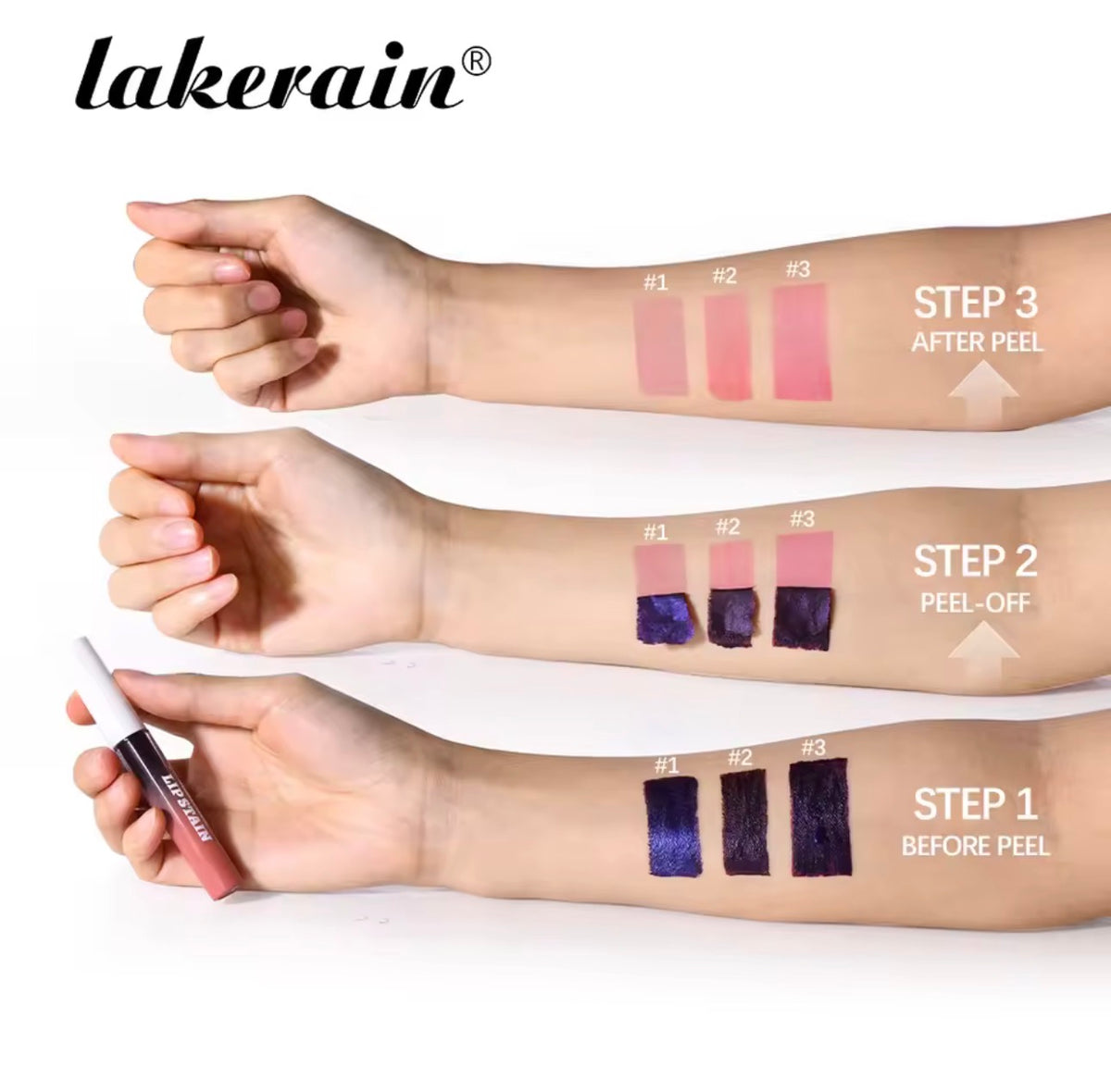 Peel Off Lip Stain Tint - Buy 1 Get 2 Free