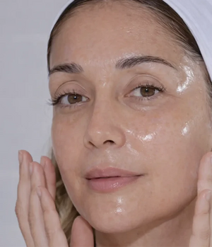 Customer with smooth, glowing skin