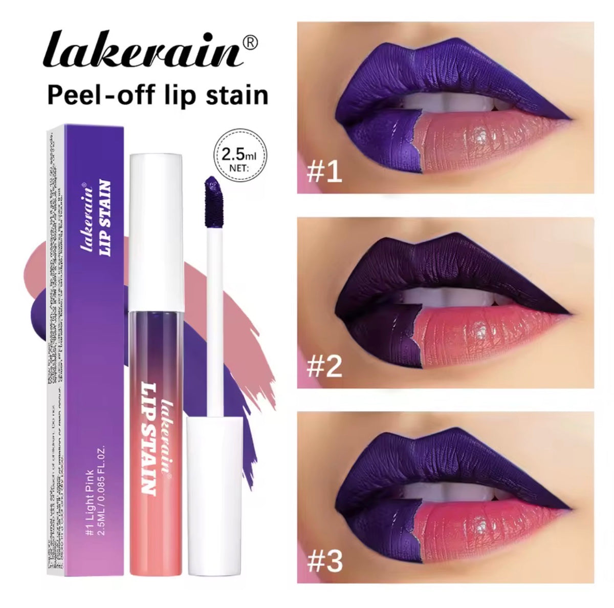 Peel Off Lip Stain Tint - Buy 1 Get 2 Free