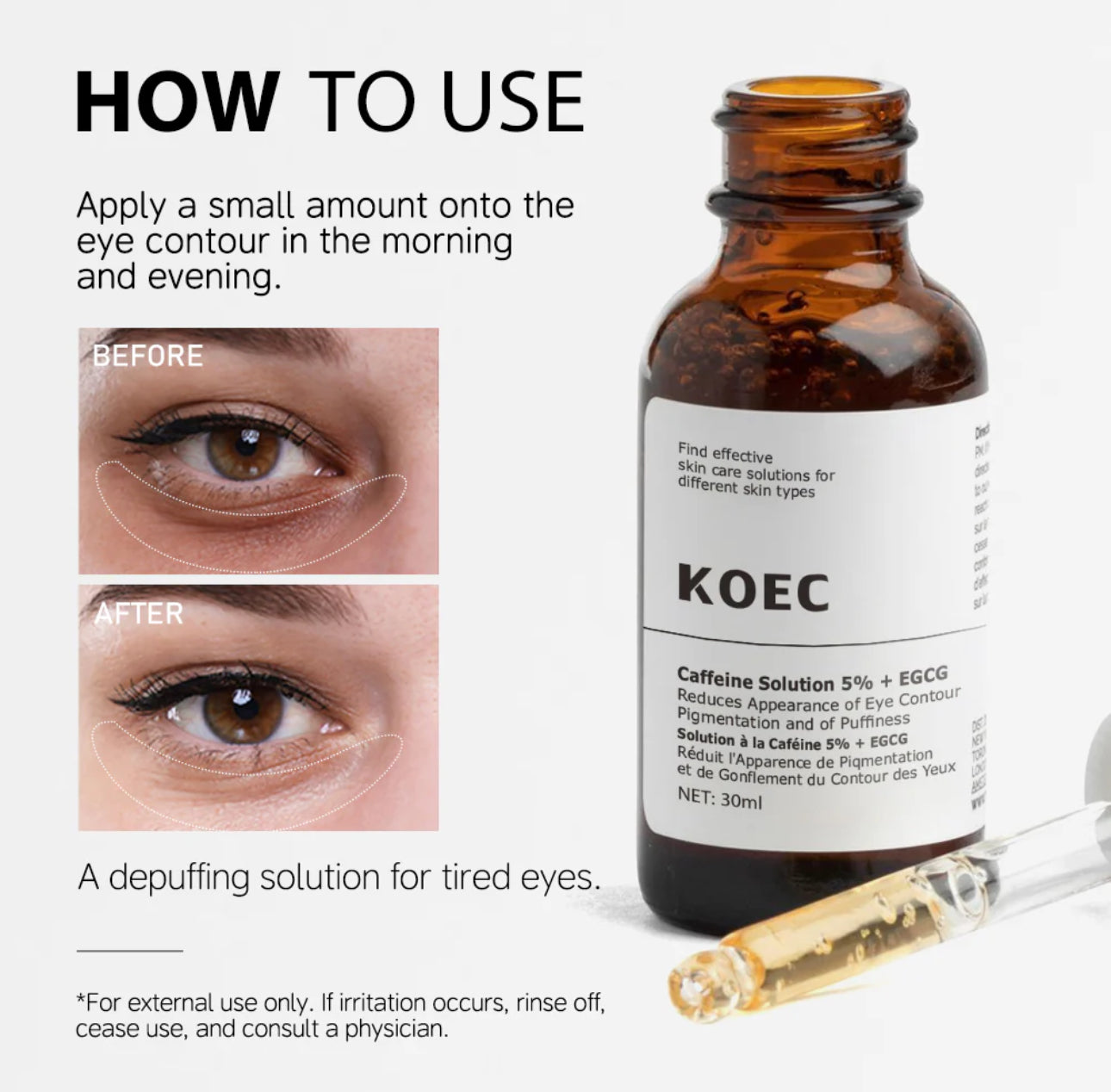 5% Caffeine + EGCG Eye Serum