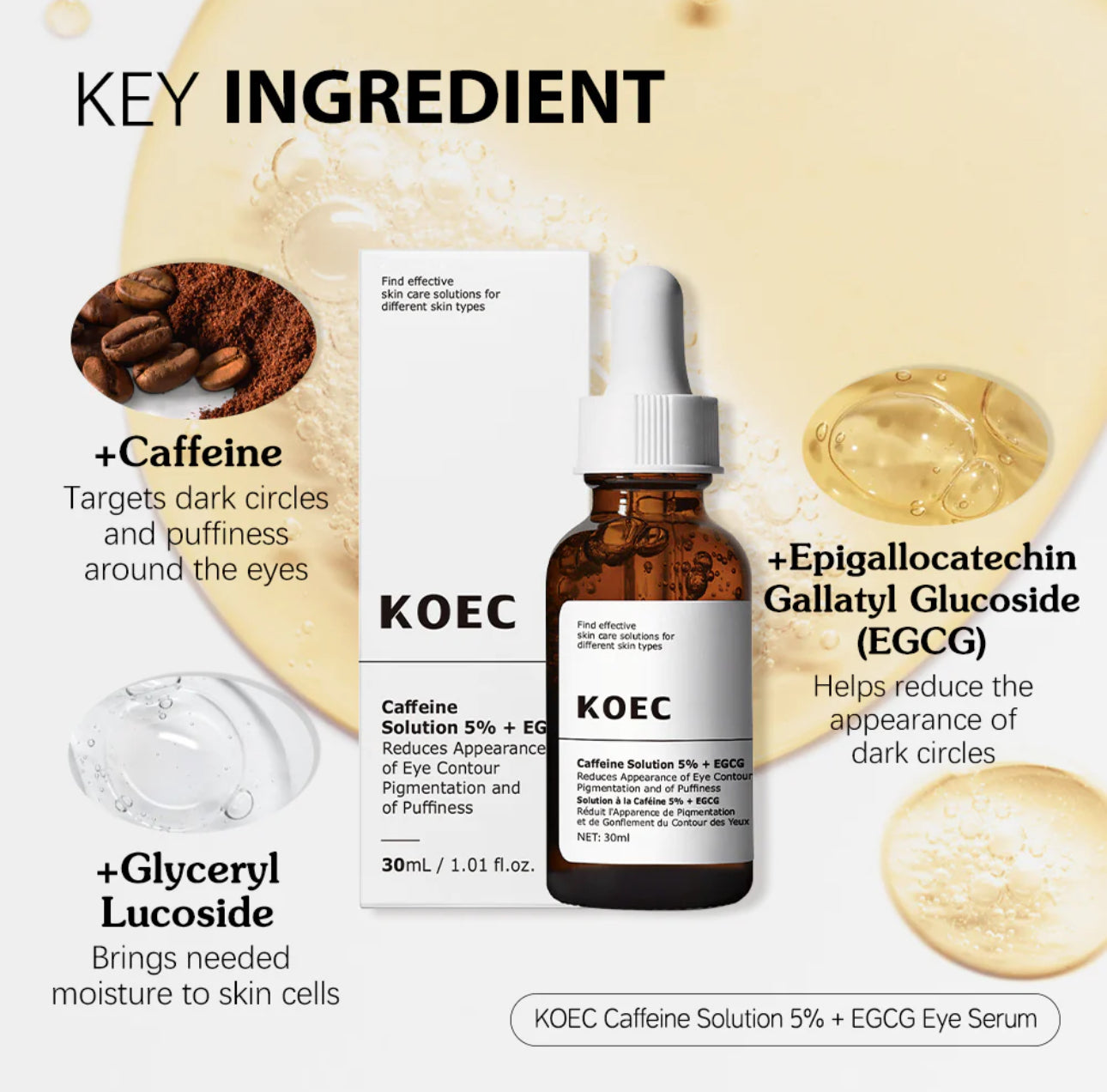 5% Caffeine + EGCG Eye Serum