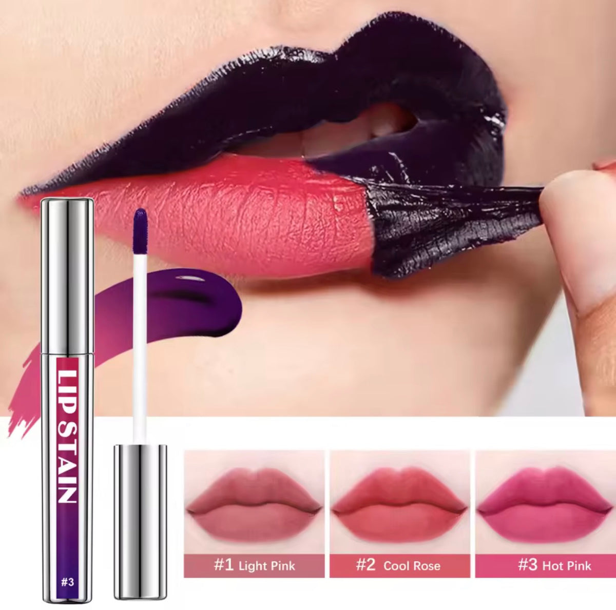 Peel Off Lip Stain Tint - Buy 1 Get 2 Free