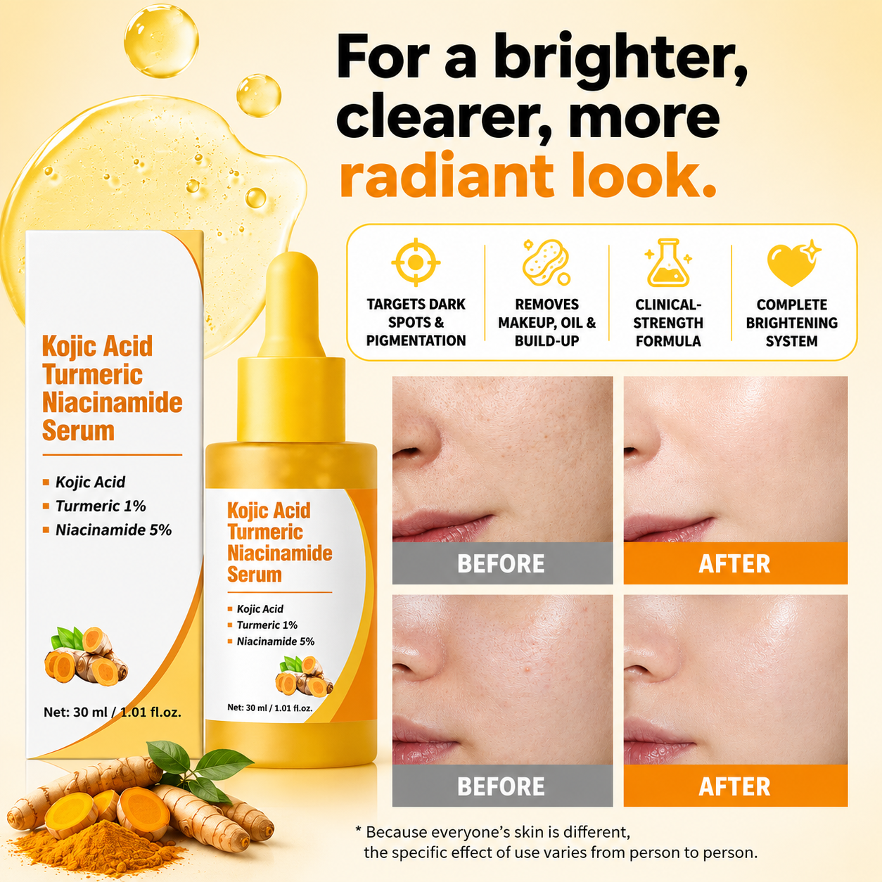 Kojic Acid & Turmeric Brightening + Dark Spot System