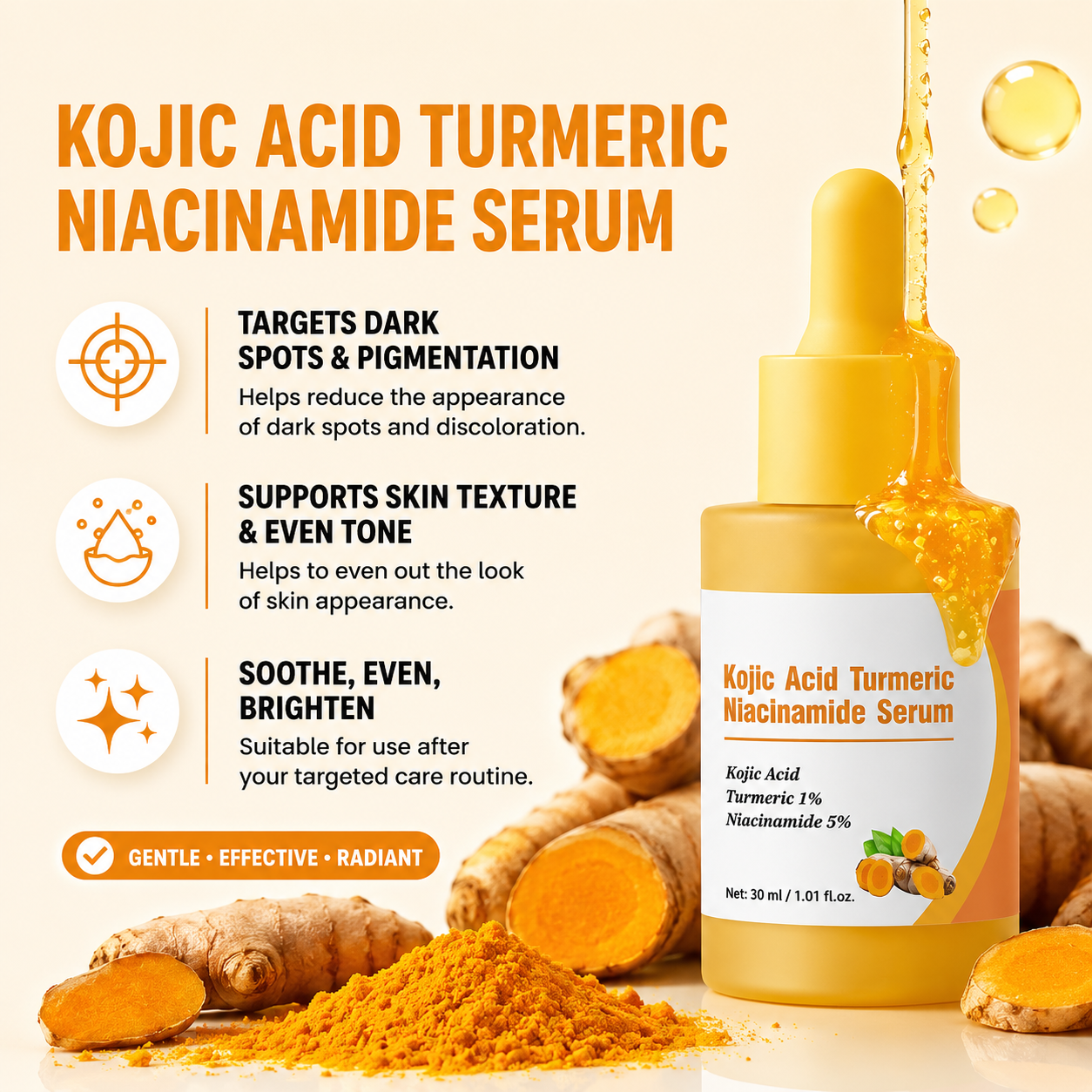 Kojic Acid & Turmeric Brightening + Dark Spot System