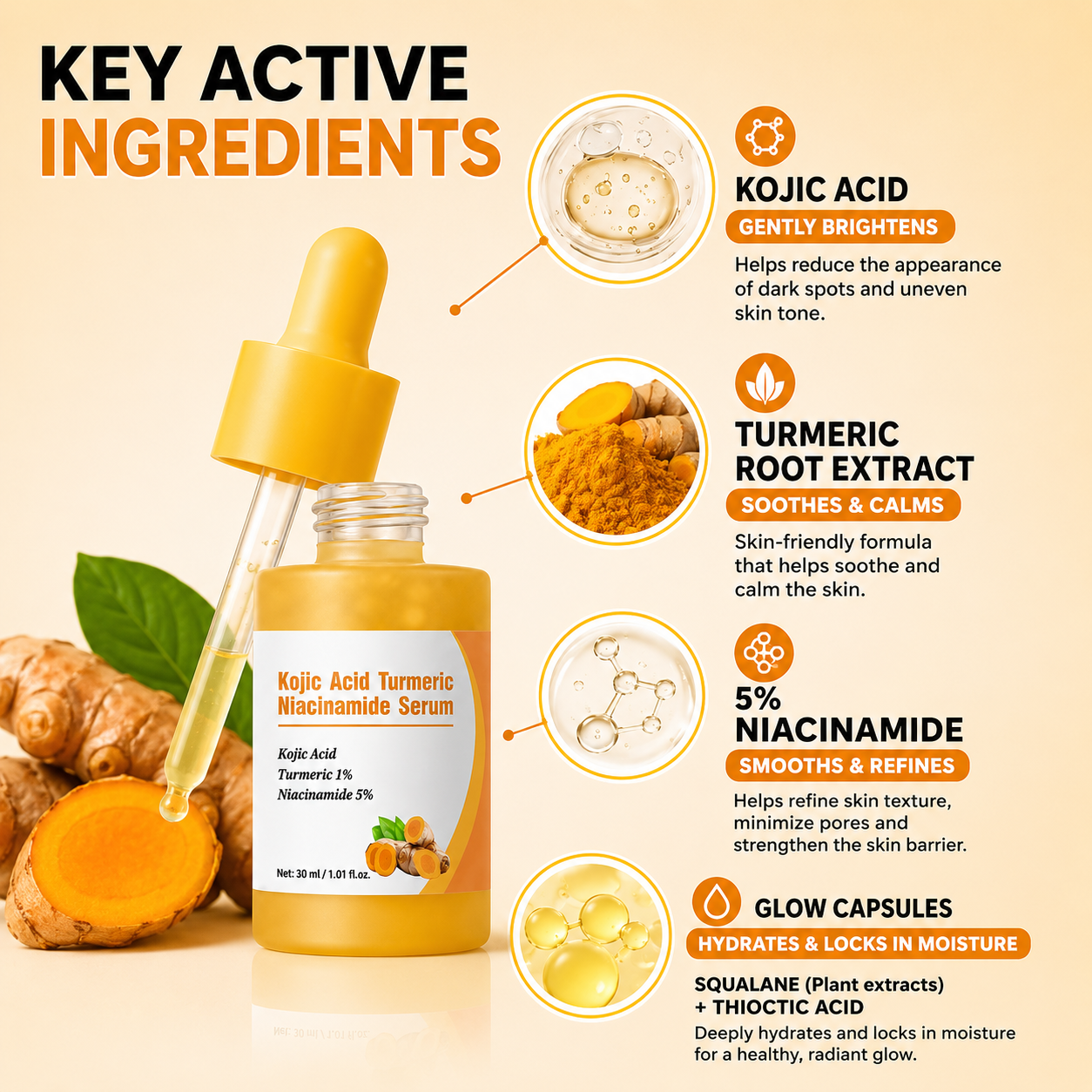 Kojic Acid & Turmeric Brightening + Dark Spot System
