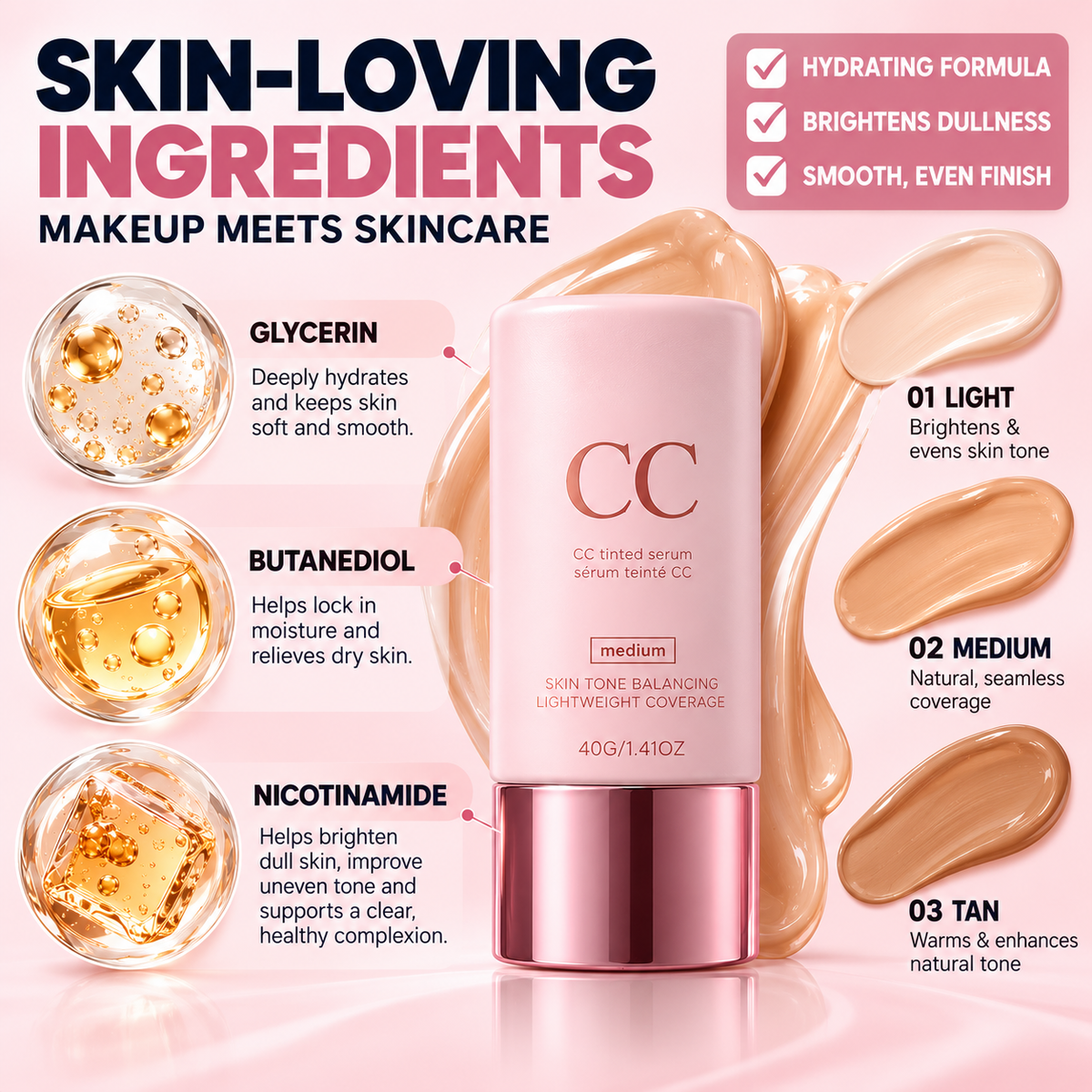 SkinPerfect 7-in-1 CC Serum Foundation Cream