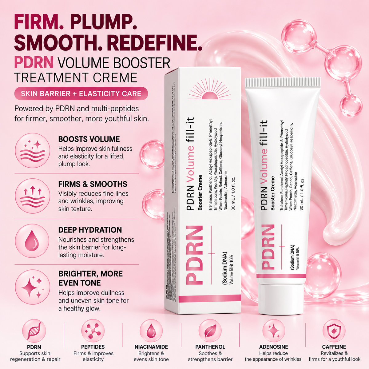 PDRN Volume Booster Shot™

Plumping Peptide Treatment
