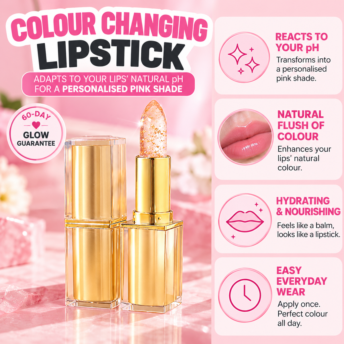 Colour Changing Lipstick