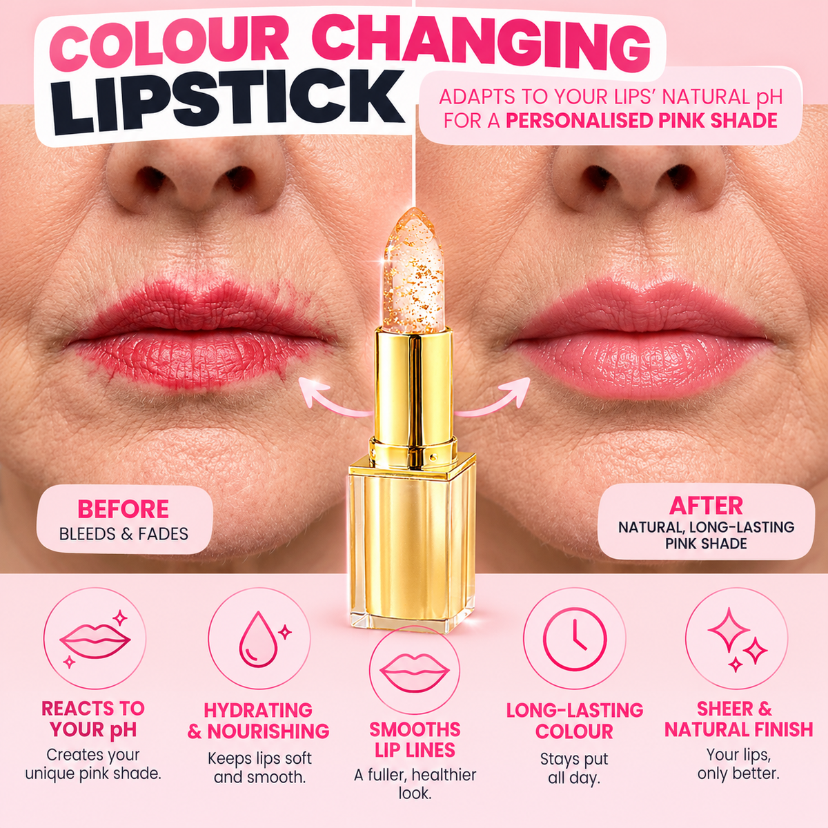 Colour Changing Lipstick