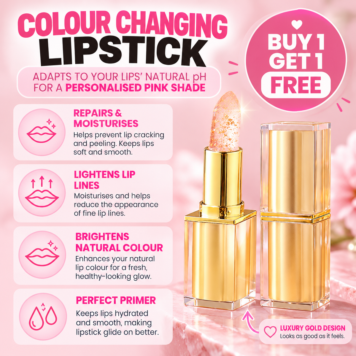 Colour Changing Lipstick