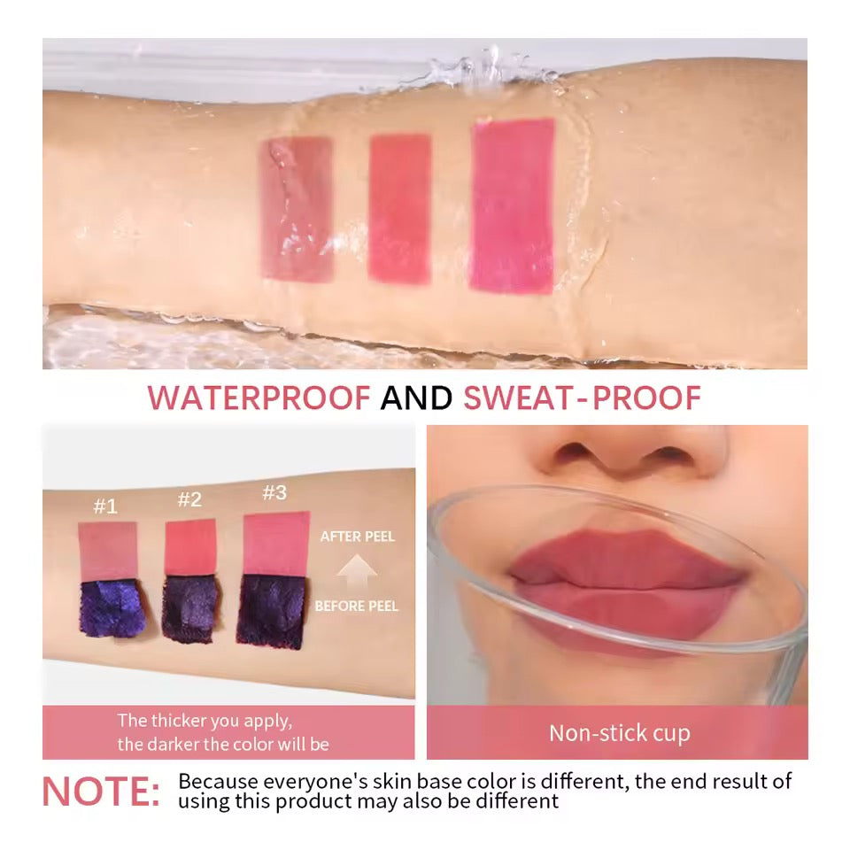 Peel Off Lip Stain Tint - Buy 1 Get 2 Free
