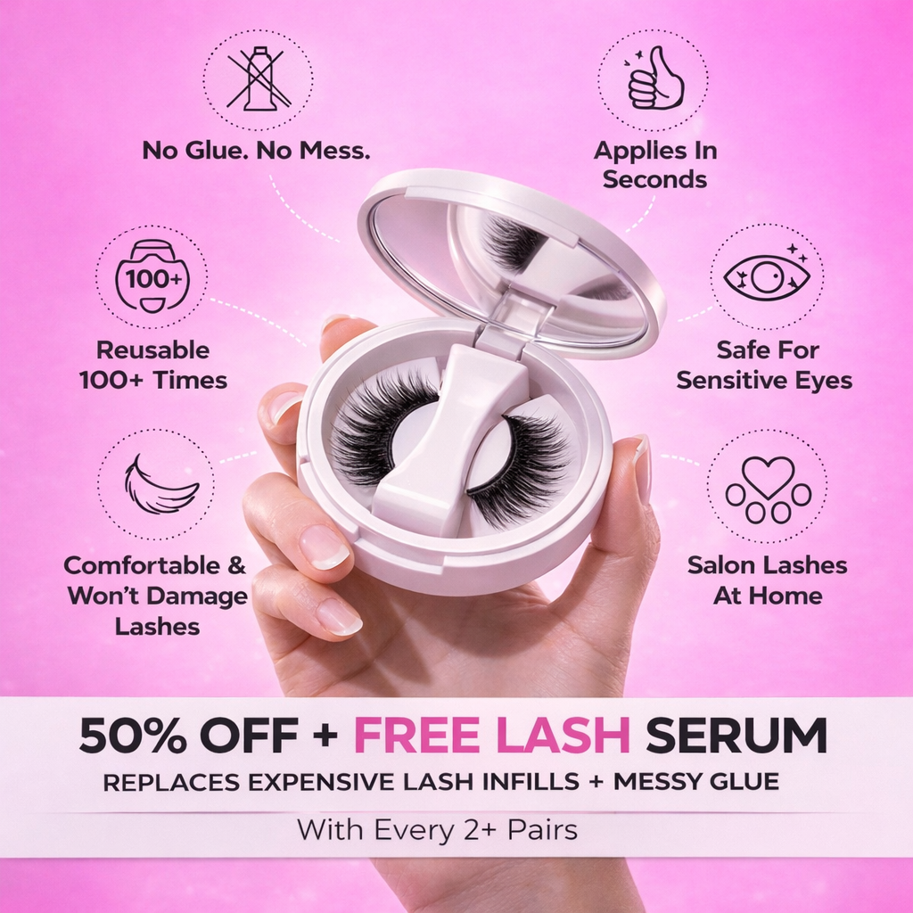 Glow SkinCo™ Magnetic Lashes With Applicator