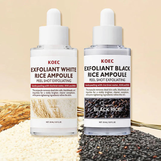 PEEL SHOT Exfoliating Black & White Rice Ampoule